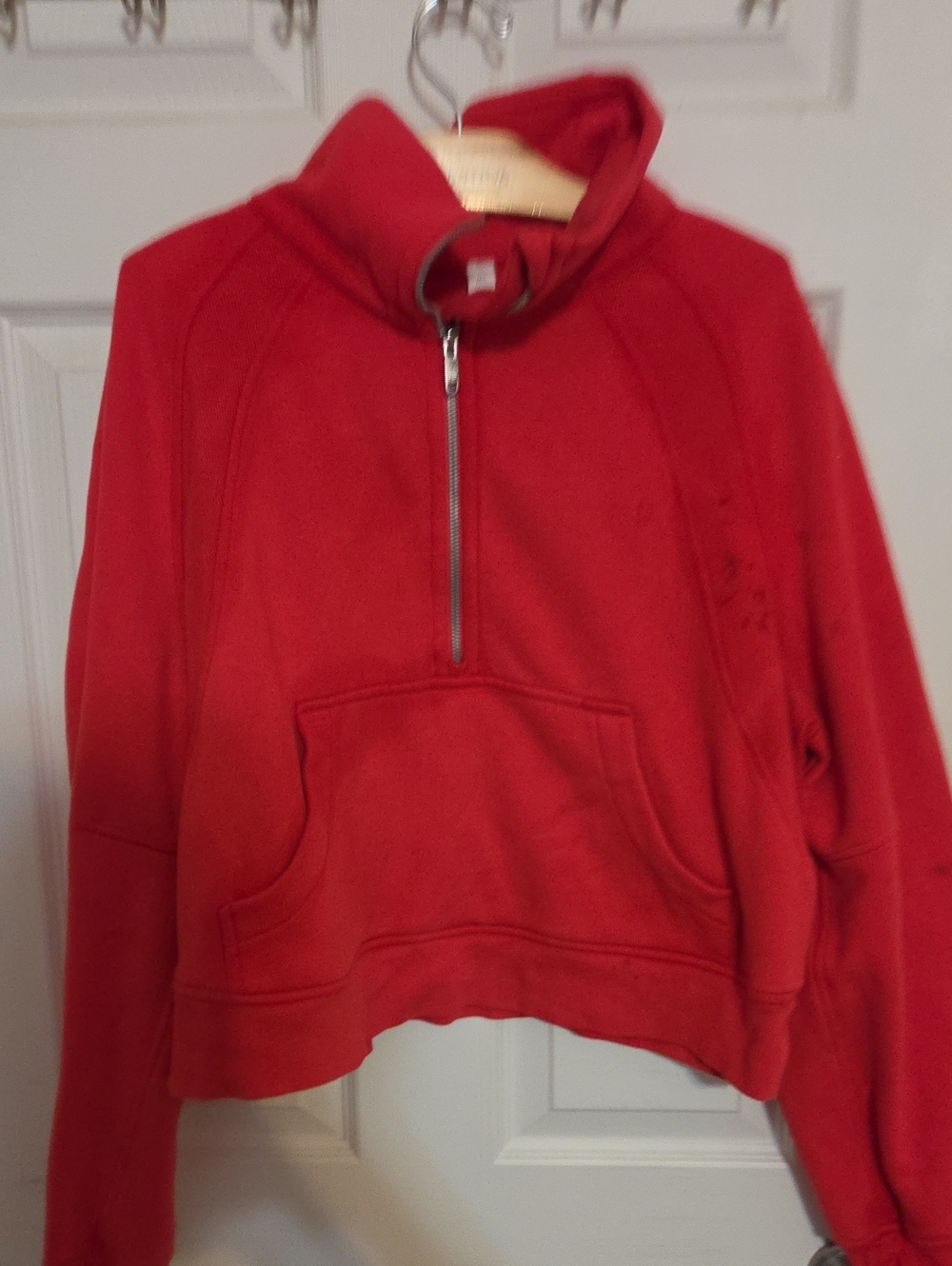 lululemon athletica Red Half‑Zip Scuba